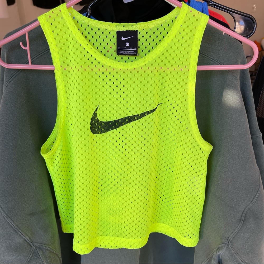 Neon Nike Tank Crop Top